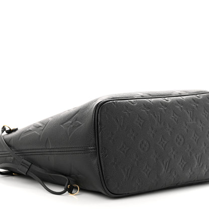 Louis Vuitton Empreinte Monogram Giant Neverfull MM Black 9 of 10