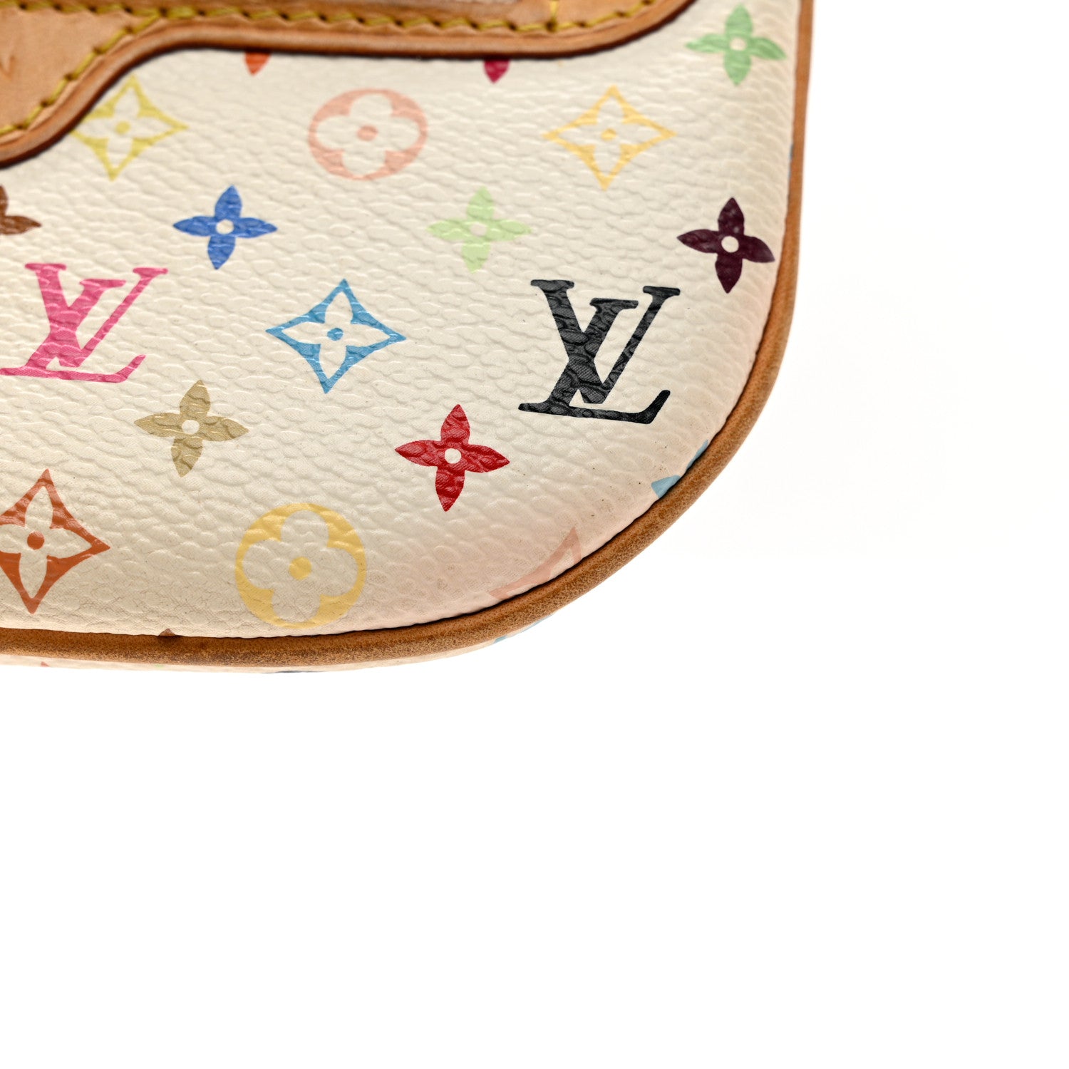 Louis Vuitton Monogram Multicolor Pochette Plate MM White 7 of 8