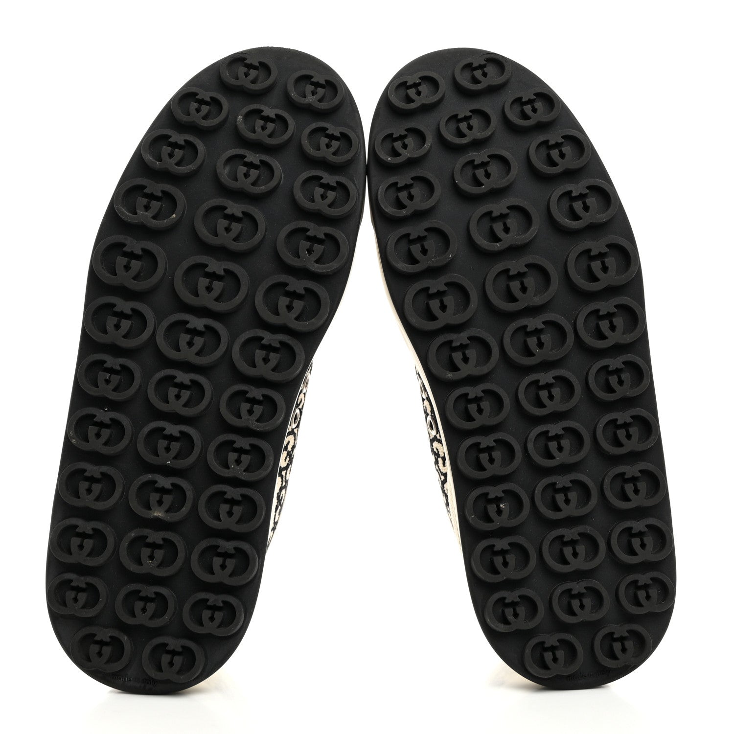 Gucci GG Monogram Jacquard Womens 1977 Tennis Platform 52mm Sneakers 38 Black Mystic White 5 of 8