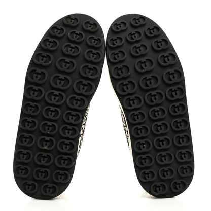 Gucci GG Monogram Jacquard Womens 1977 Tennis Platform 52mm Sneakers 38 Black Mystic White 5 of 8