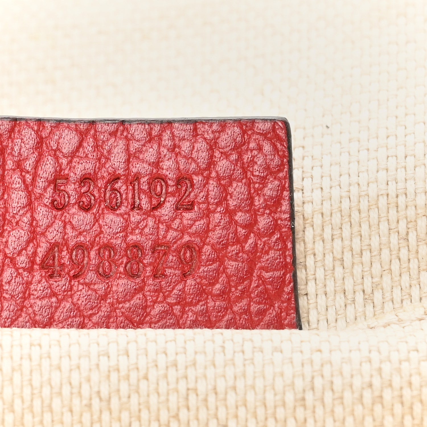 Gucci Pebbled Calfskin Soho Chain Backpack Hibiscus Red 7 of 10