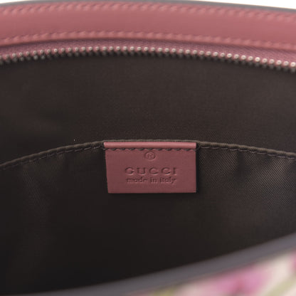 Gucci GG Supreme Monogram Blooms Large Cosmetic Case Beige Multicolor Dry Rose 8 of 11