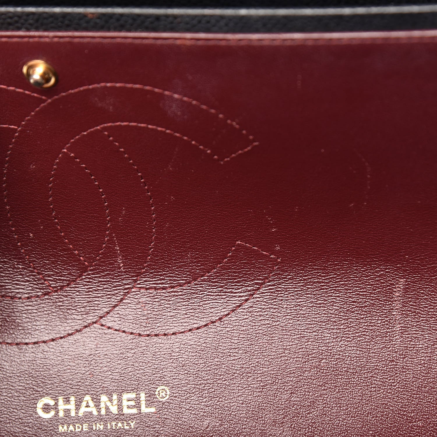 Chanel Caviar Quilted Jumbo Double Flap Black 12 of 14