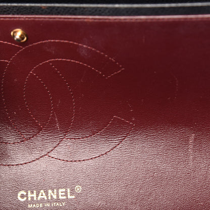 Chanel Caviar Quilted Jumbo Double Flap Black 12 of 14