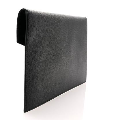 Saint Laurent Grain De Poudre Uptown Pouch Black 3 of 9