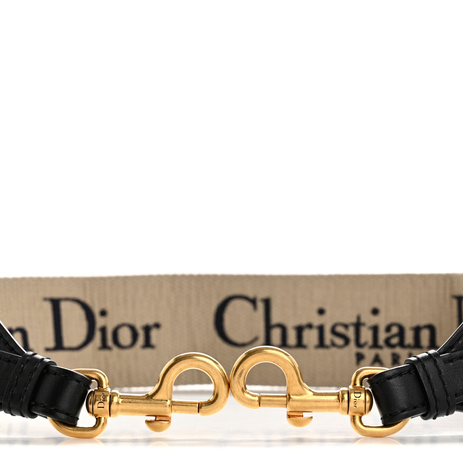 Christian Dior Canvas Embroidered Shoulder Strap Blue 3 of 8