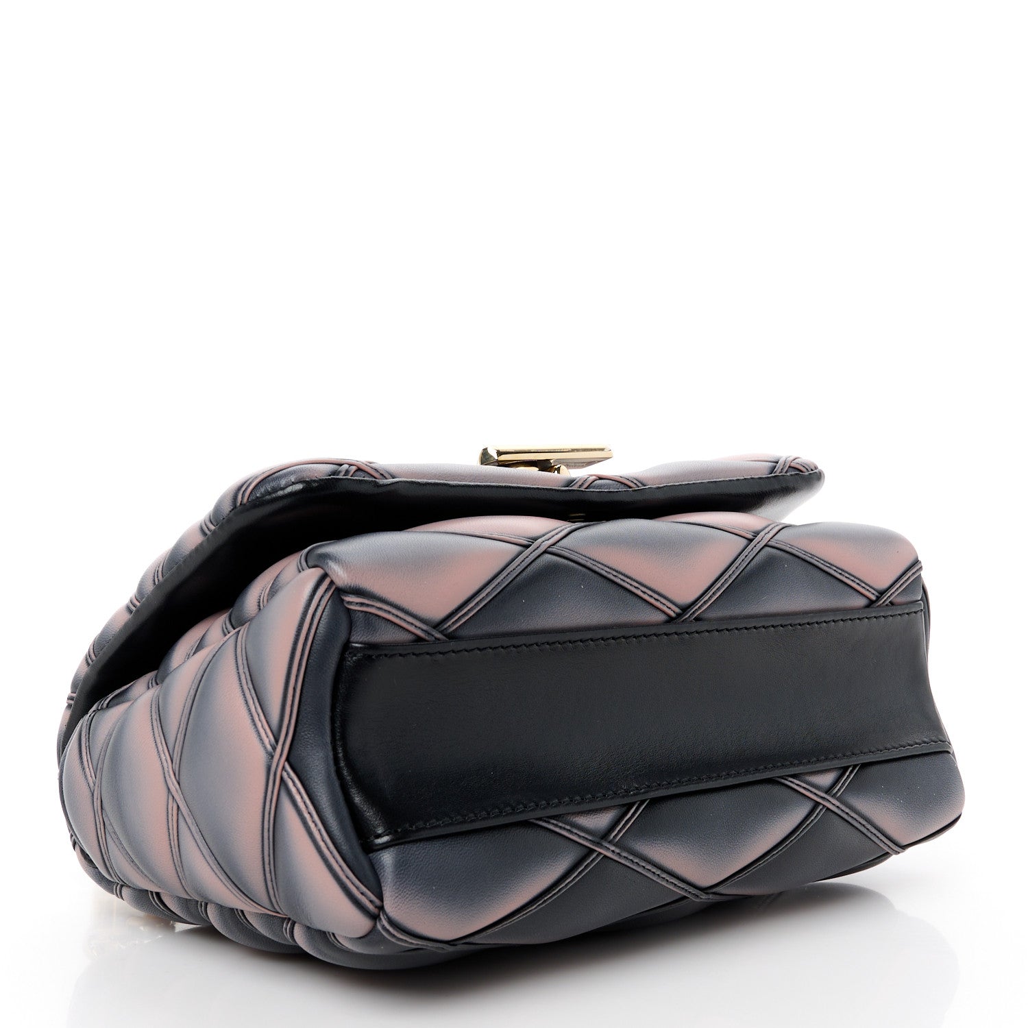 Louis Vuitton Lambskin Malletage Top Handle GO-14 MM Black Pink 5 of 10