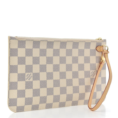 Louis Vuitton Damier Azur Neverfull MM GM Pochette 3 of 7