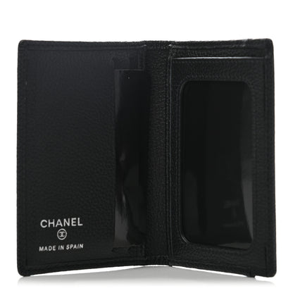 Chanel Grained Calfskin CC Card Holder Wallet Black 5 of 7