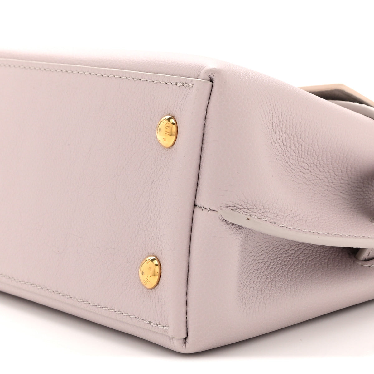 Louis Vuitton Soft Calfskin Mini Lockme Ever Quartz Greige 9 of 9