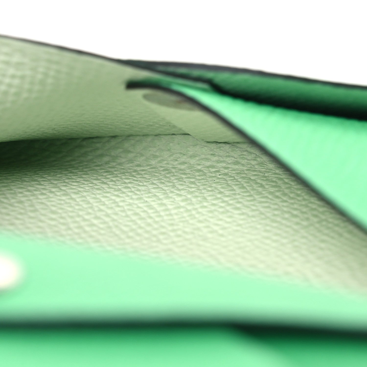 Hermes Epsom Verso Calvi Duo Card Case Vert Comics Vert Fizz 5 of 9