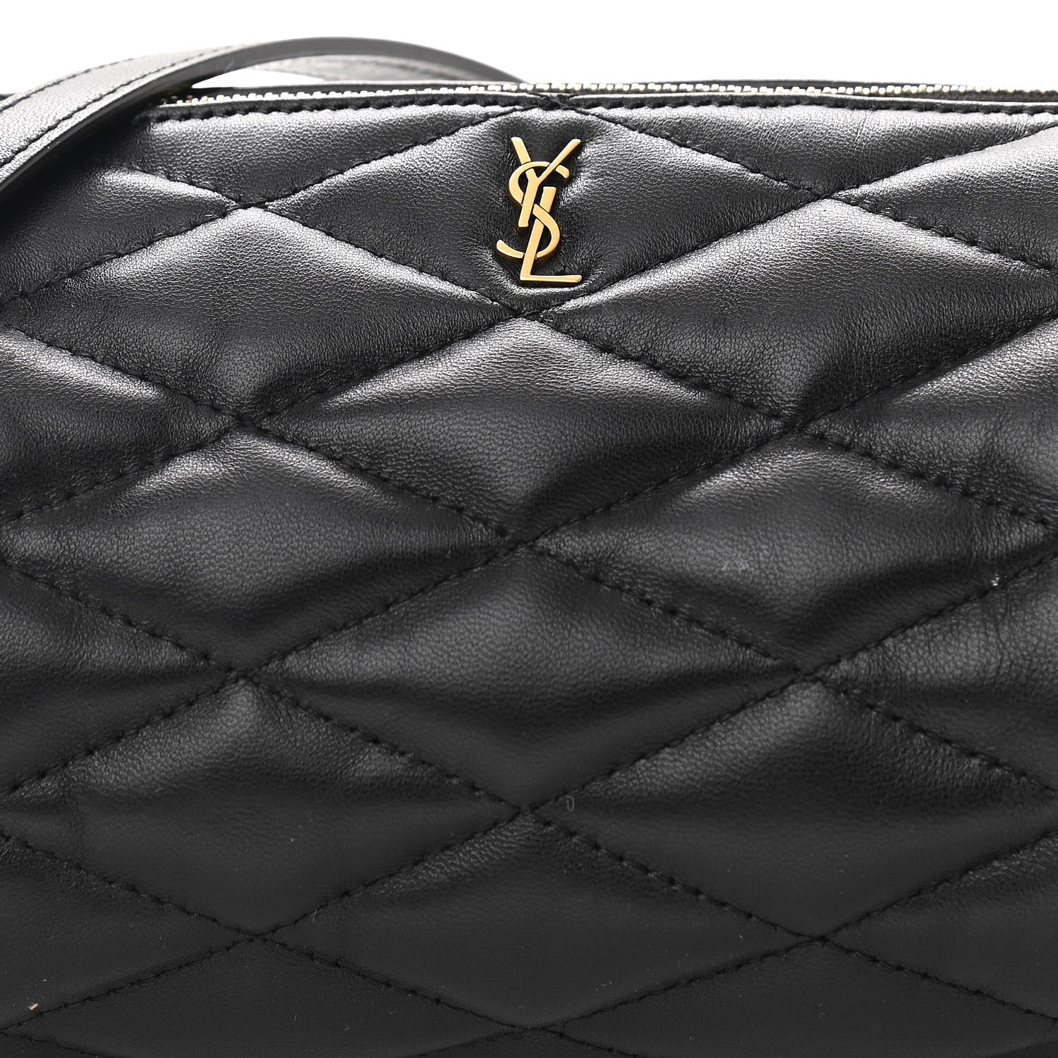 Saint Laurent Lambskin Monogram Small Sade Tube Bag Black 8 of 10