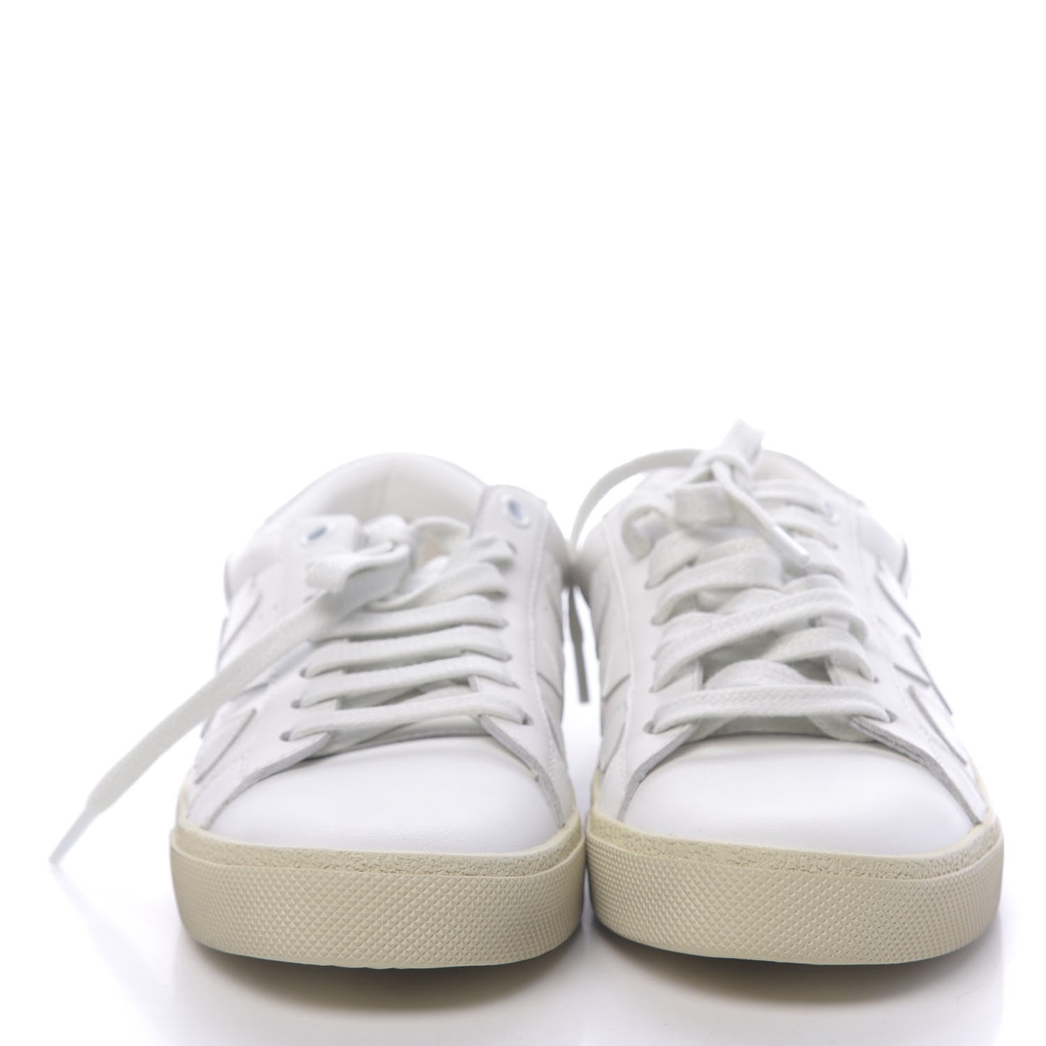 Saint Laurent Calfskin Heart Court Classic Sneakers 36.5 White 2 of 9