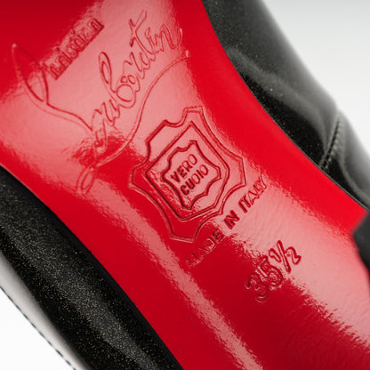 Christian Louboutin Patent Simple 100 Pumps 35.5 Grease Dark Grey 6 of 7