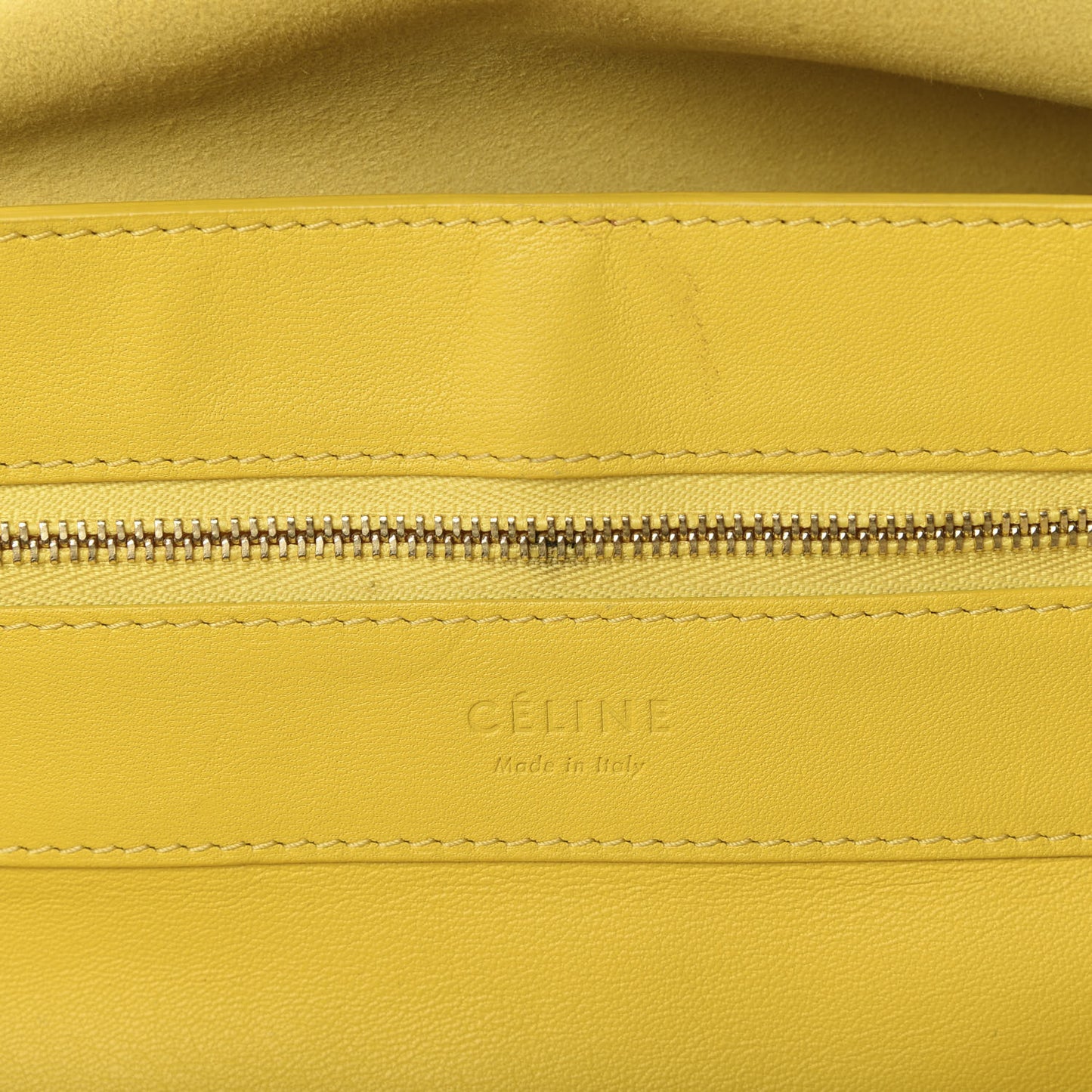 Lambskin Horizontal Cabas Sun Yellow