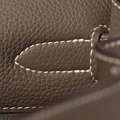 Hermes Togo Kelly Retourne 32 Etoupe 23 of 38