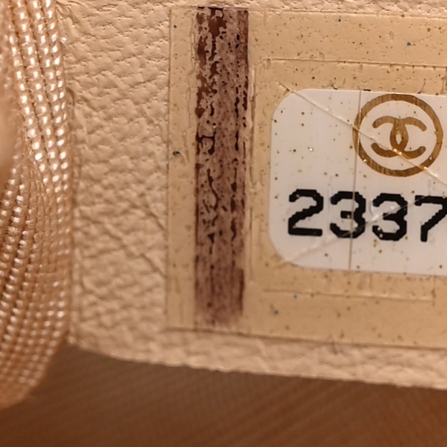 Chanel Lambskin Chevron Chain Stitched Medium Boy Flap Beige 7 of 14