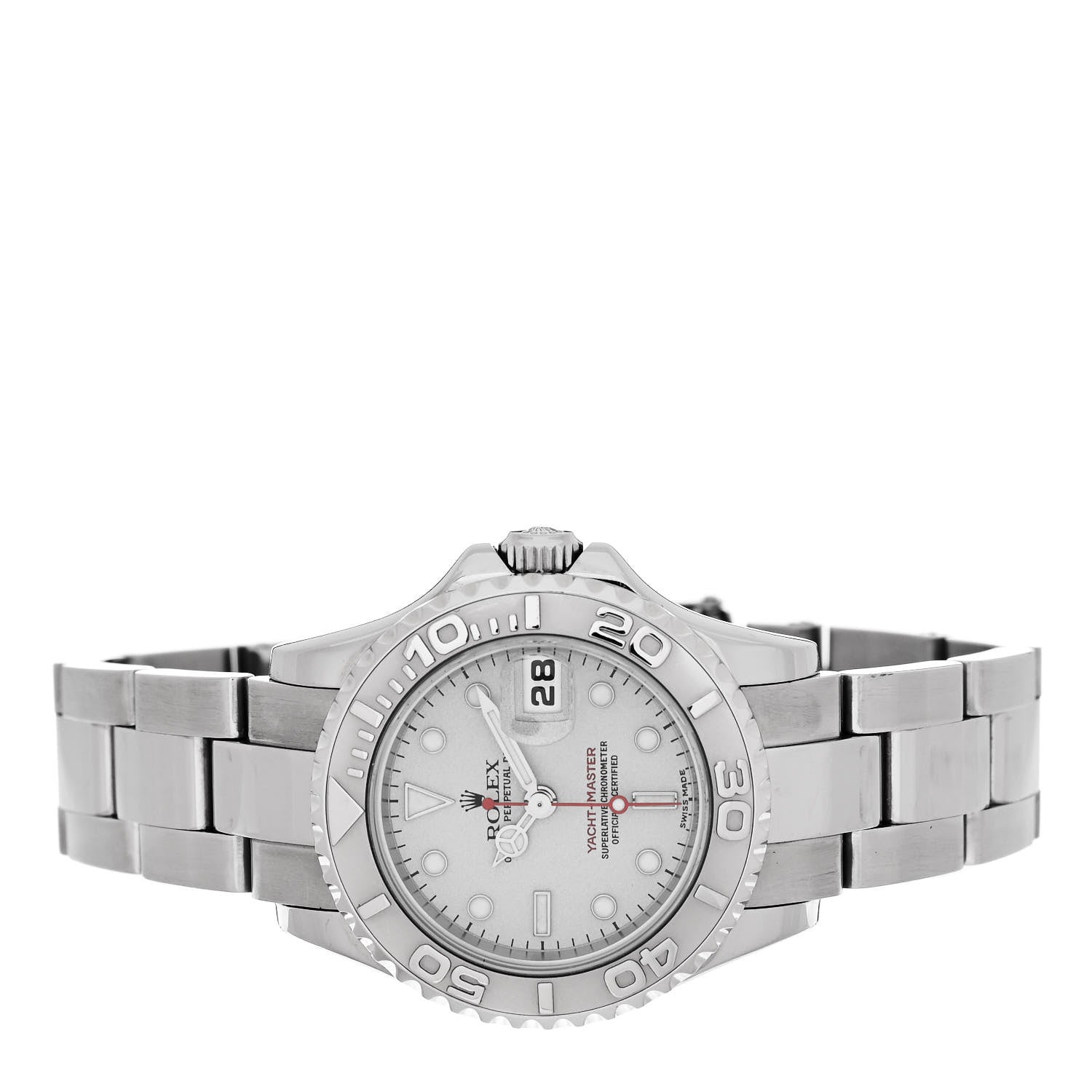 Rolex Stainless Steel Platinum 29mm Yacht-Master Watch Silver 169622 2 of 4