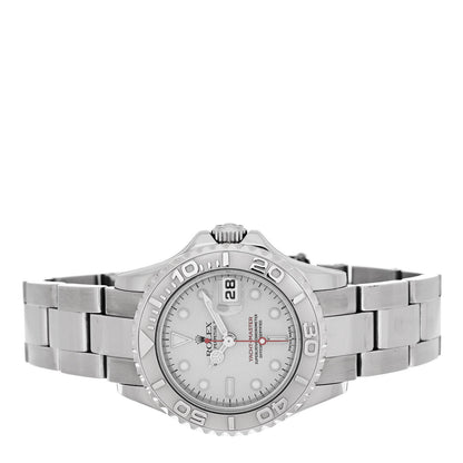 Rolex Stainless Steel Platinum 29mm Yacht-Master Watch Silver 169622 2 of 4