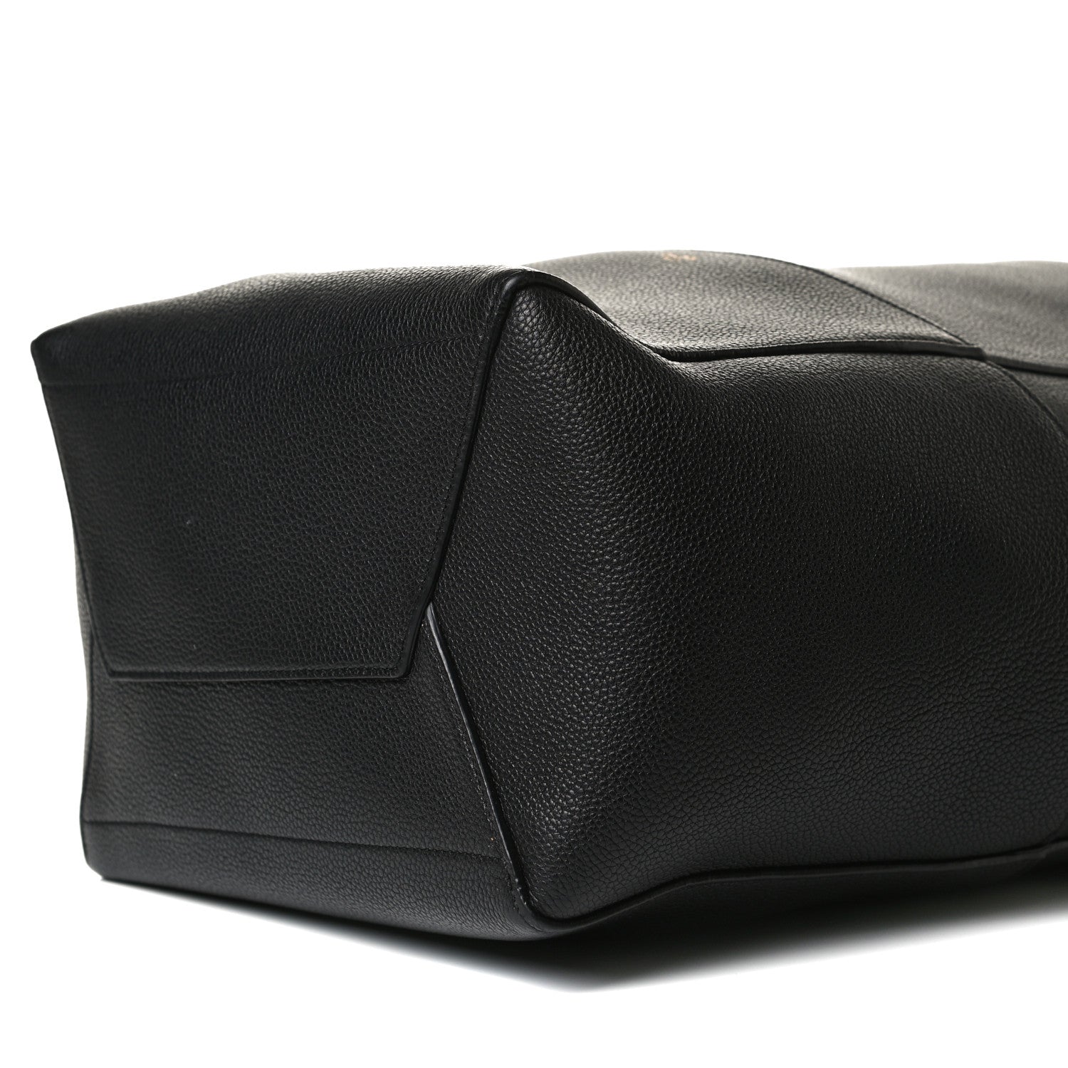 Celine Soft Grained Calfskin Sangle Bucket Bag Black 9 of 11