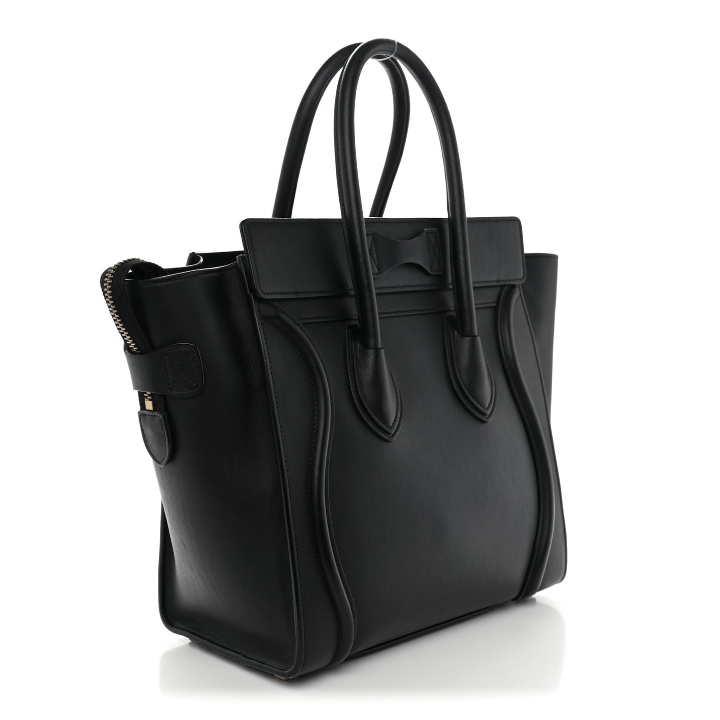 Smooth Calfskin Micro Luggage Black