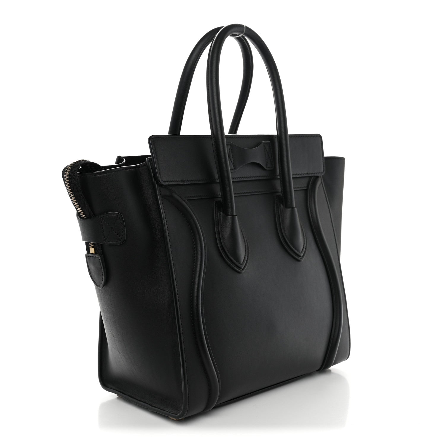 Celine Smooth Calfskin Micro Luggage Black 3 of 12