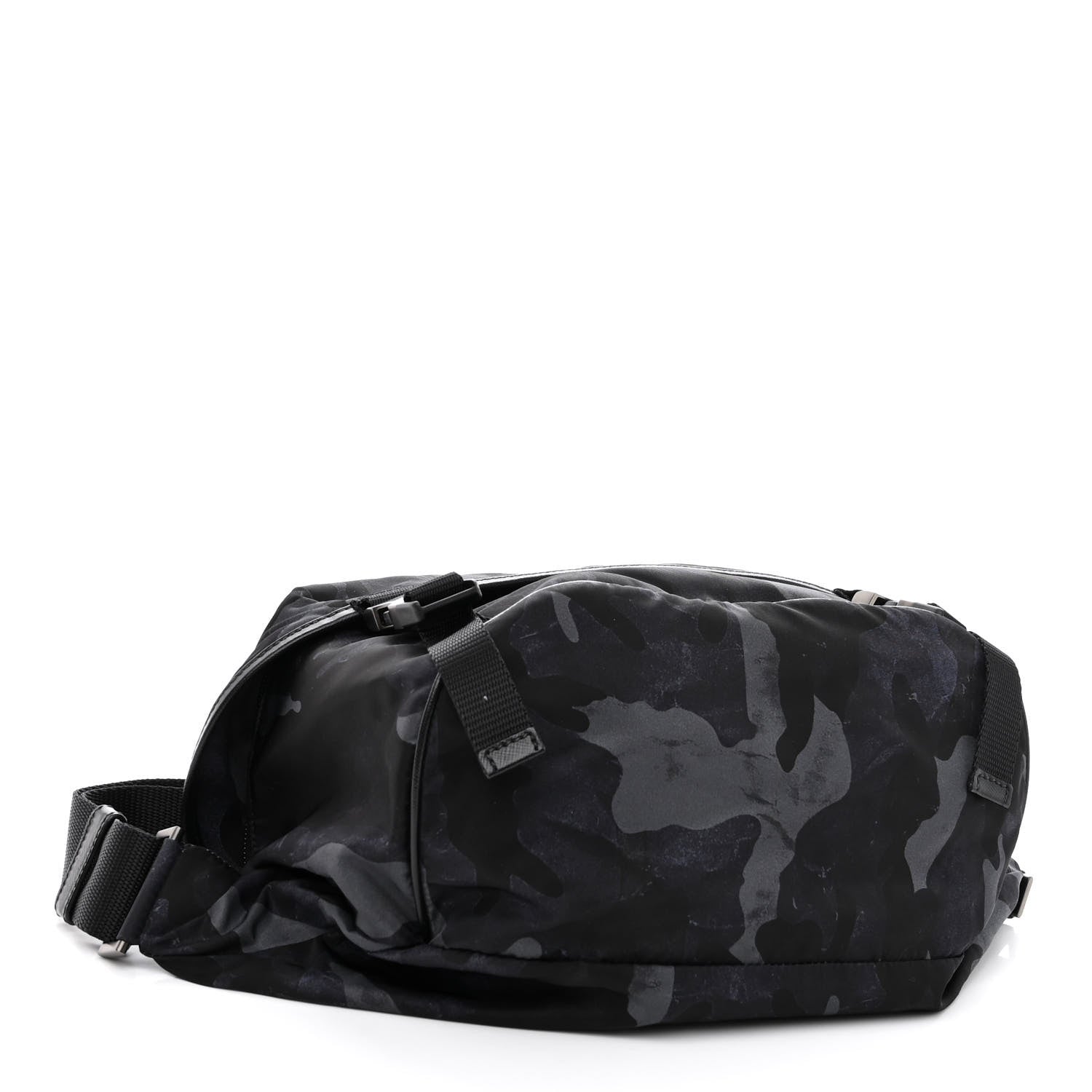 Prada Tessuto Nylon Camouflage Belt Bag Blue Grey 3 of 9