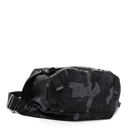 Prada Tessuto Nylon Camouflage Belt Bag Blue Grey 3 of 9