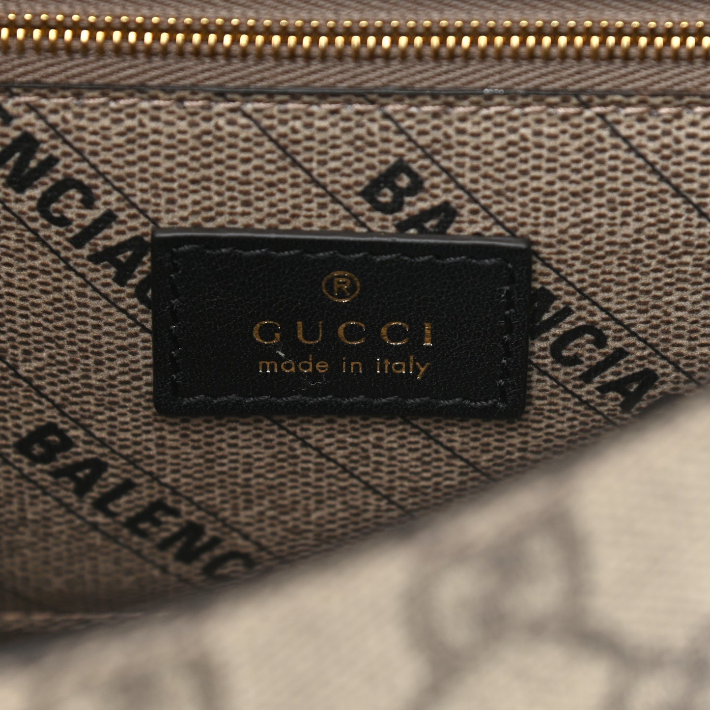 X GUCCI GG Supreme Monogram Small Hourglass Top Handle Bag Beige Ebony