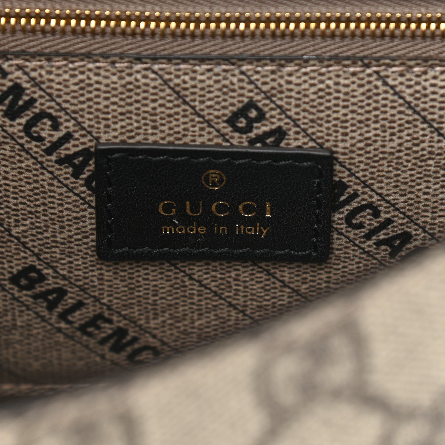 Balenciaga X GUCCI GG Supreme Monogram Small Hourglass Top Handle Bag Beige Ebony 6 of 9