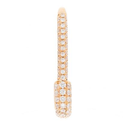 Anita Ko 18K Rose Gold Diamond Mini Safety Pin Earring 3 of 5