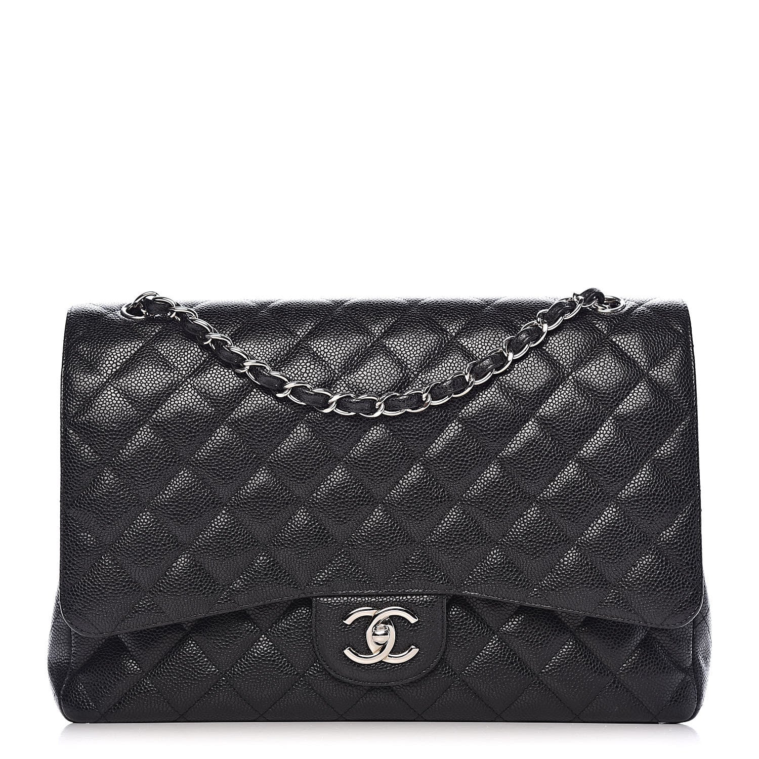 Chanel Caviar Quilted Maxi Double Flap Black 1 of 11