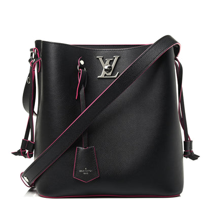 Louis Vuitton Calfskin Lockme Bucket Black 1 of 3