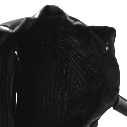 Prada Tessuto Nylon Saffiano Small Backpack Black 5 of 9