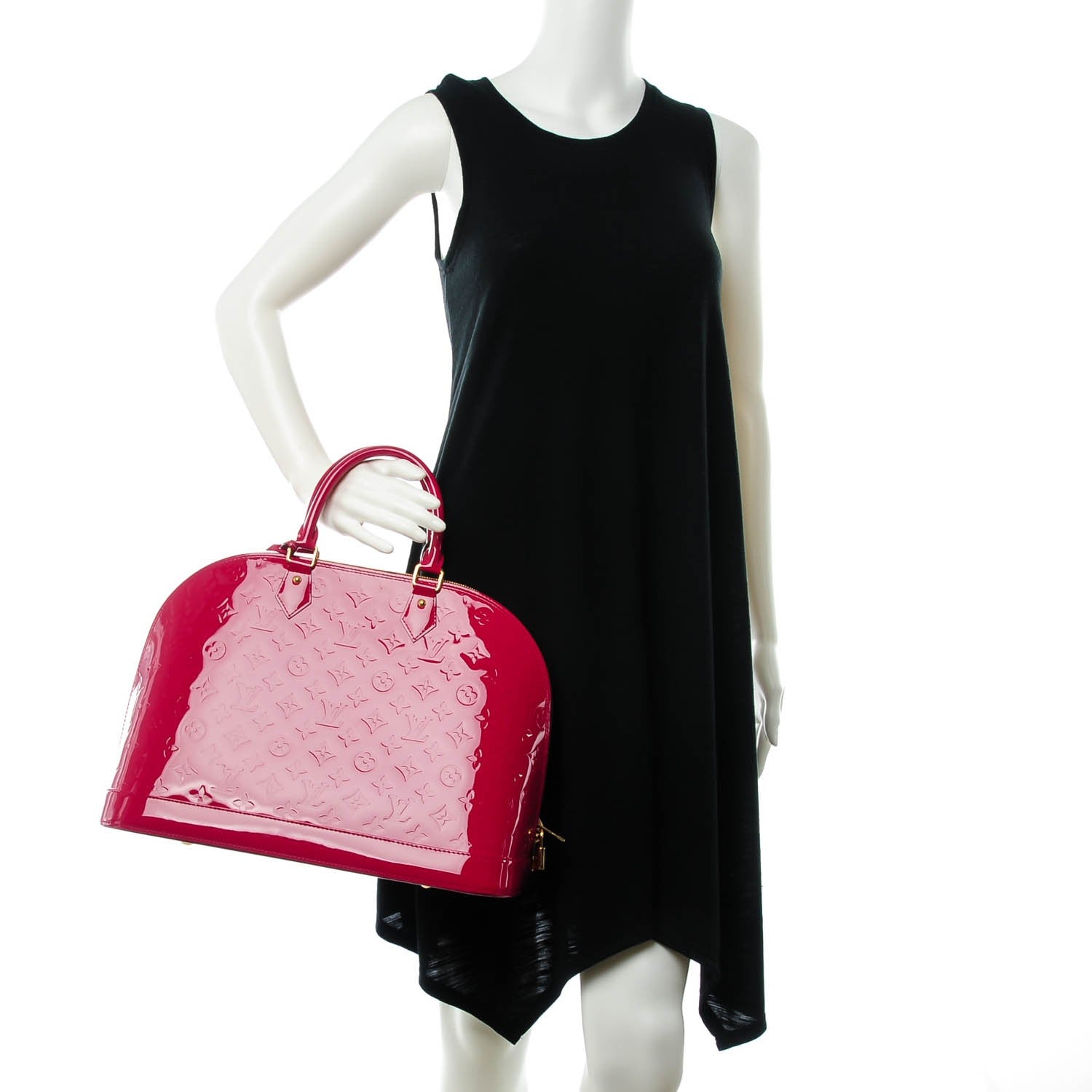 Louis Vuitton Vernis Alma GM Rose Indien 2 of 7