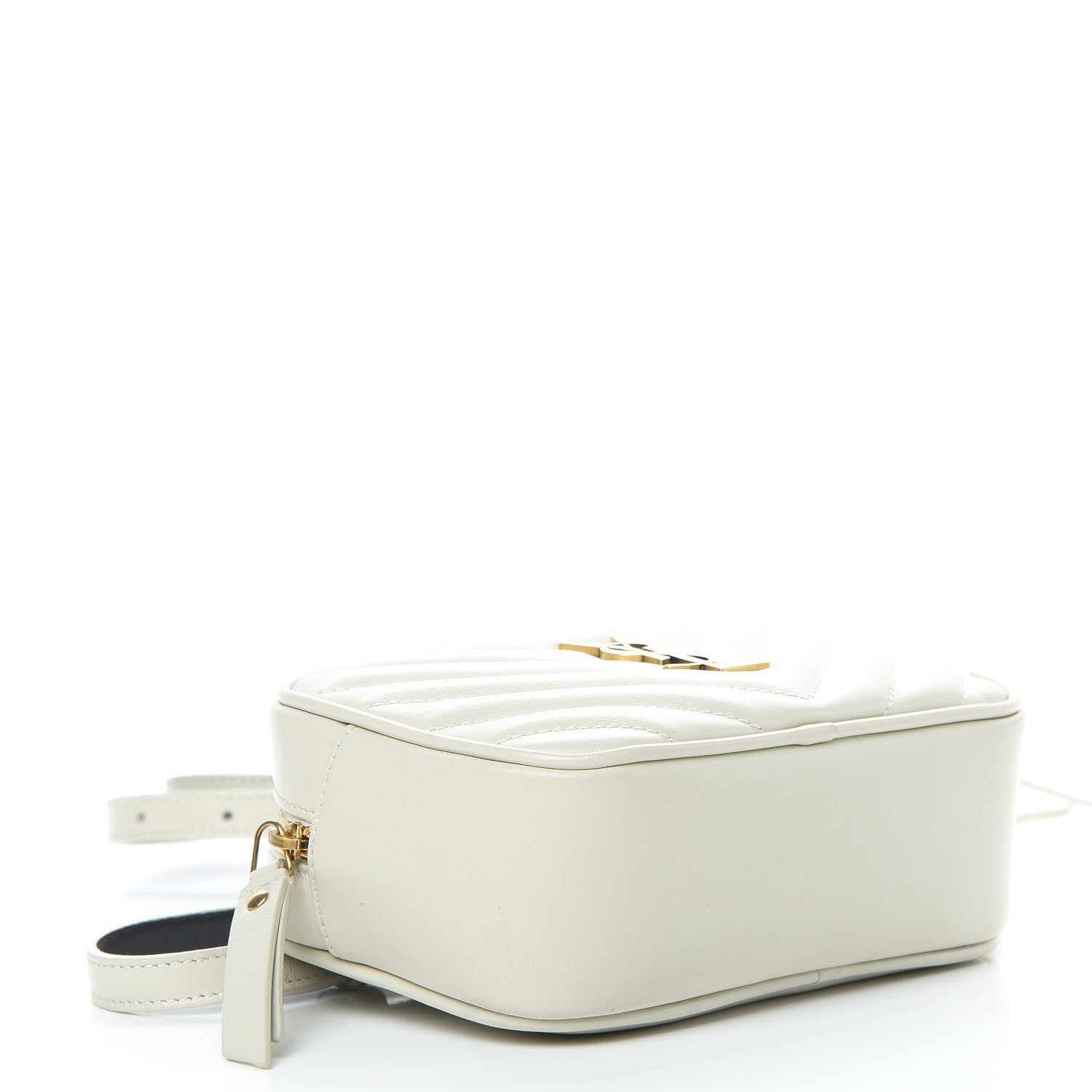 Saint Laurent Calfskin Matelasse Monogram Lou Belt Bag Ivory 4 of 12