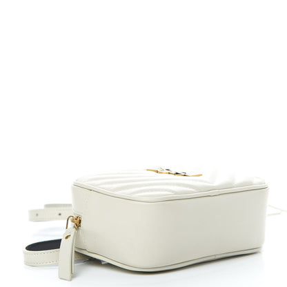 Saint Laurent Calfskin Matelasse Monogram Lou Belt Bag Ivory 4 of 12