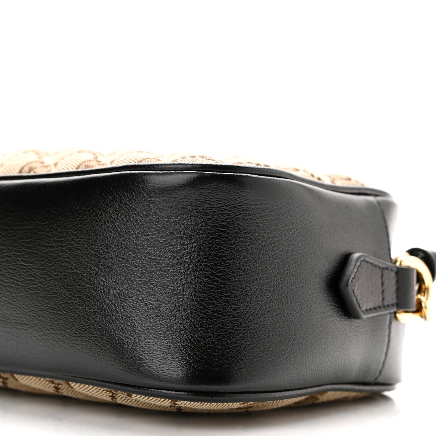 Monogram Matelasse Diagonal Small GG Marmont Chain Shoulder Bag Beige Black