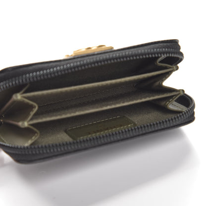 Chanel Caviar Quilted Boy Zip Around Coin Purse Wallet Black 5 of 8