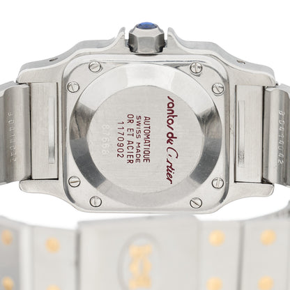 Cartier Stainless Steel 18K Yellow Gold 24mm Santos De Cartier Carree Automatic Watch 4 of 4
