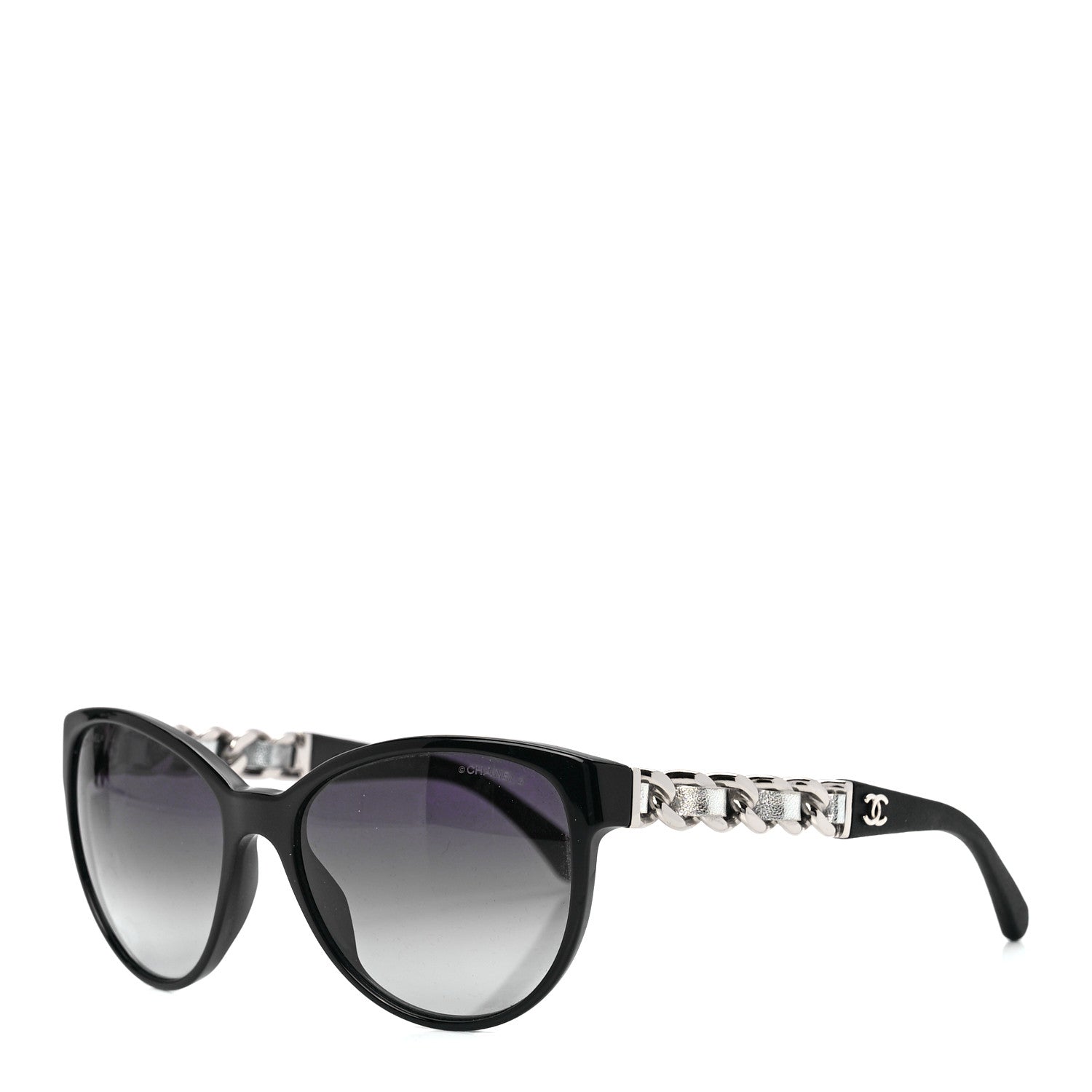 Chanel CC Chain Sunglasses 5215Q Black 1 of 8