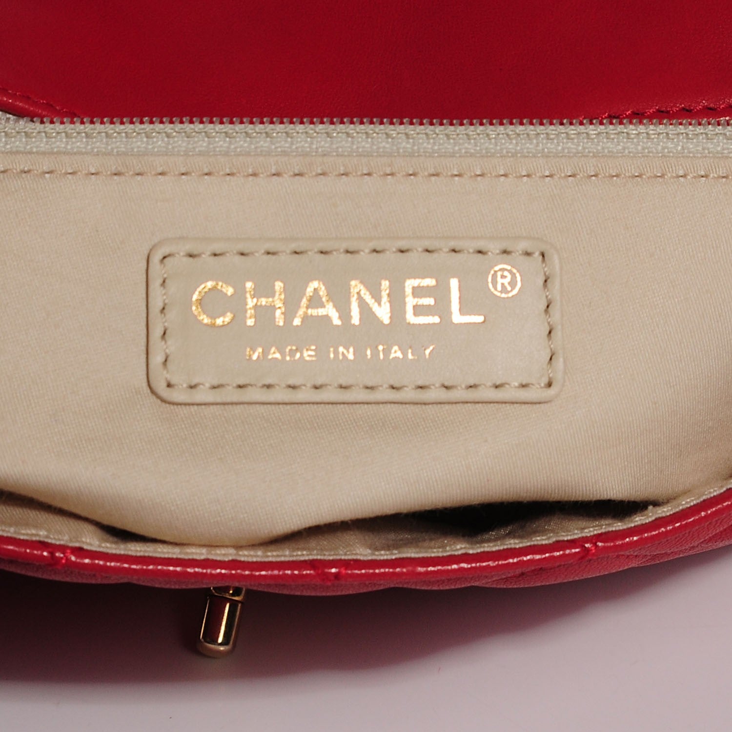Chanel Lambskin Quilted Medium Cruise Charm Flap Red 5 of 8