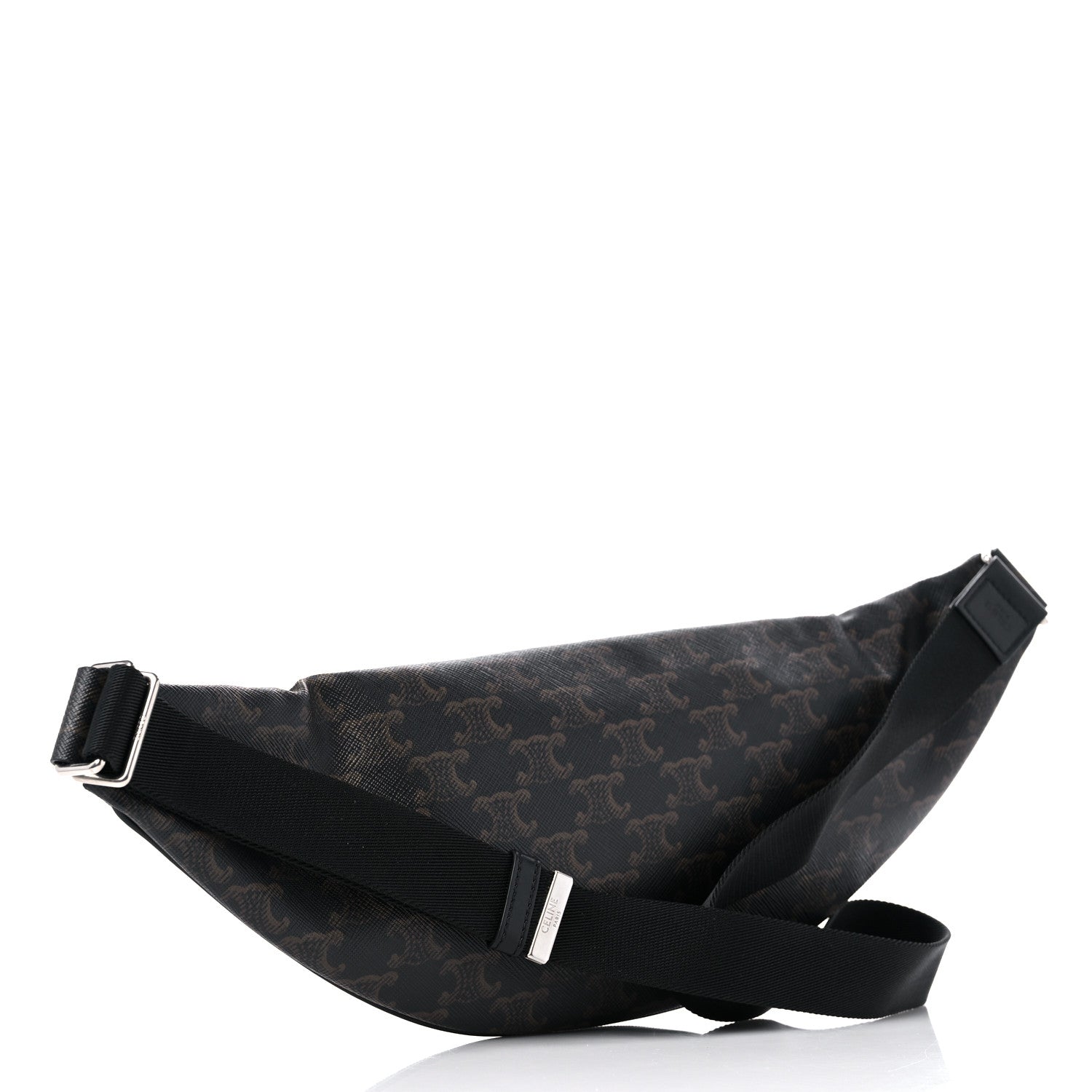 Celine Triomphe Logo Canvas Belt Bag Black 2 of 7