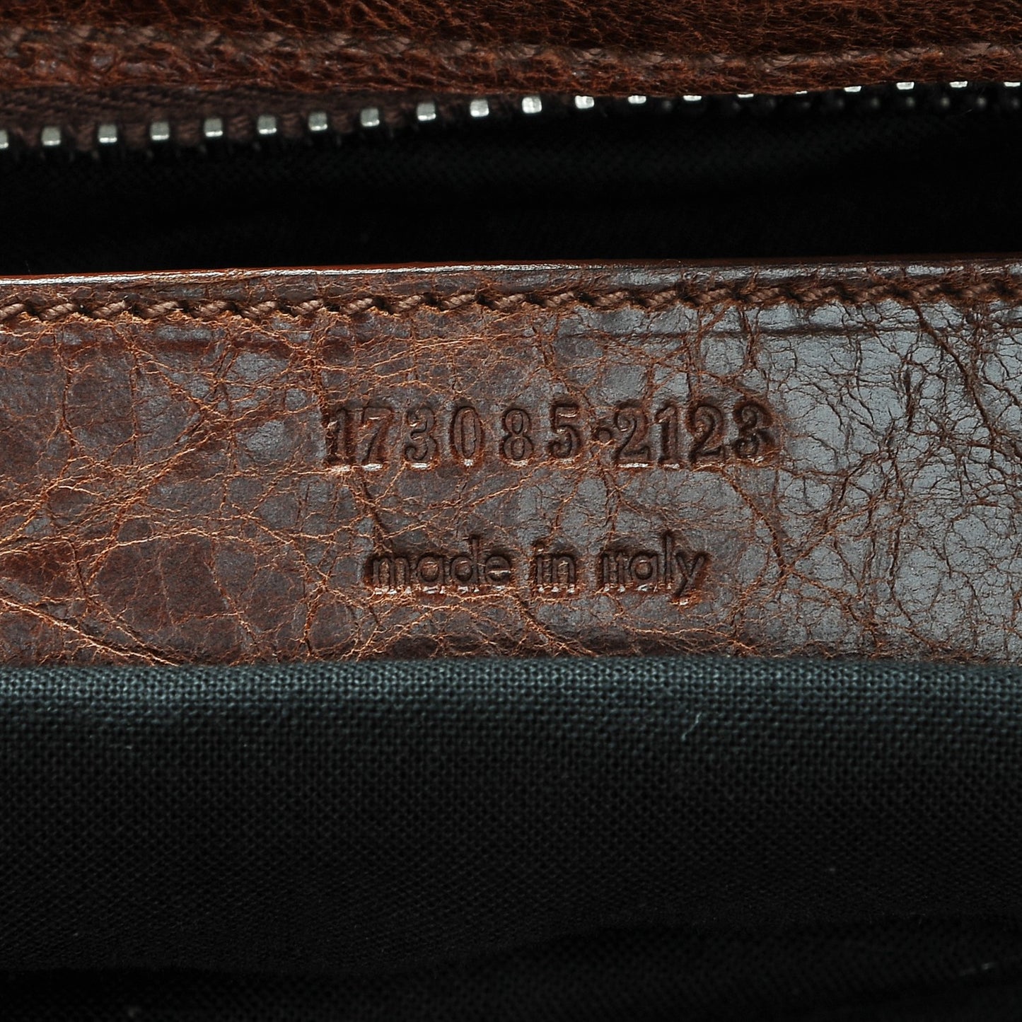 Agneau Giant 21 Silver Hardware Brief Sienna