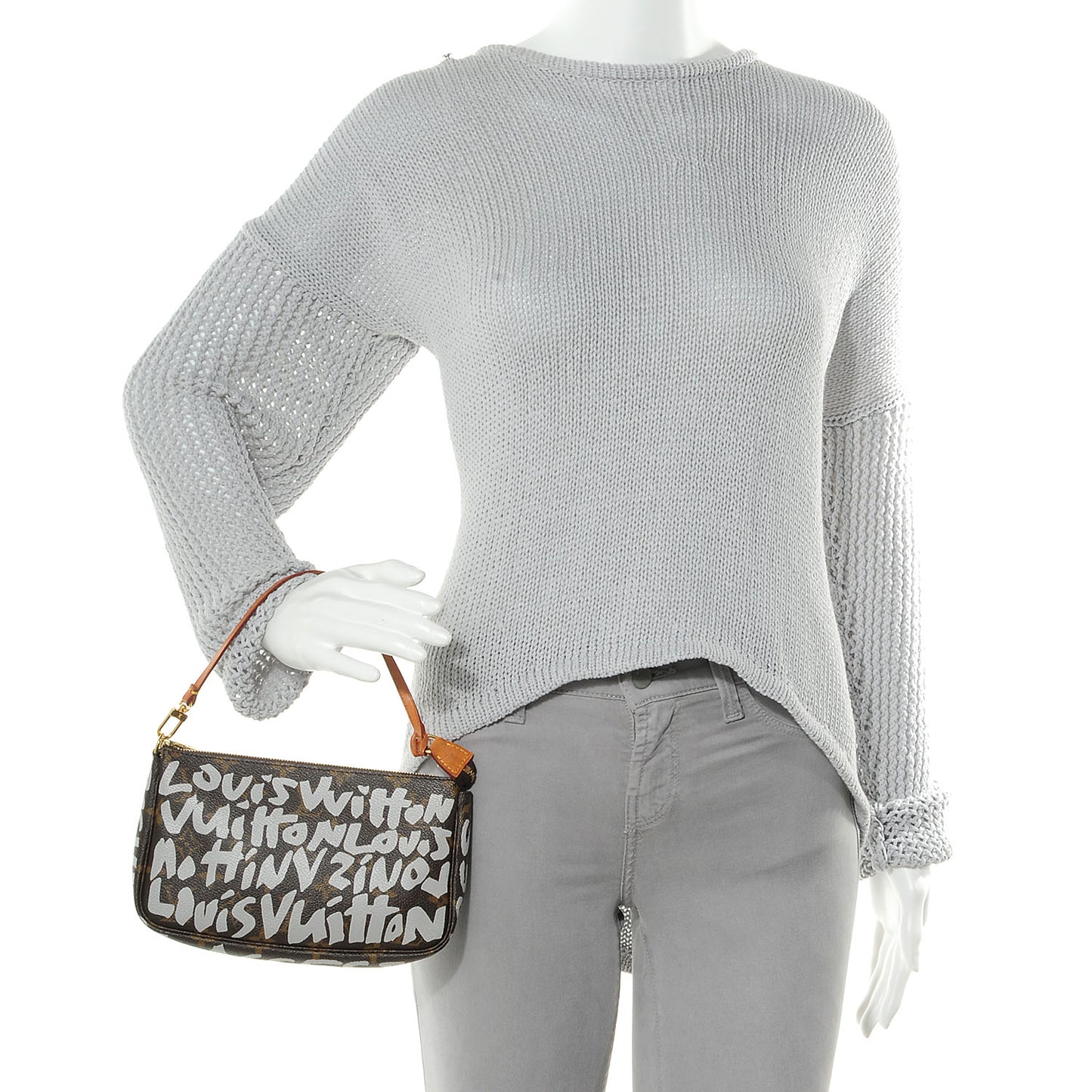 Monogram Graffiti Pochette Accessories Silver