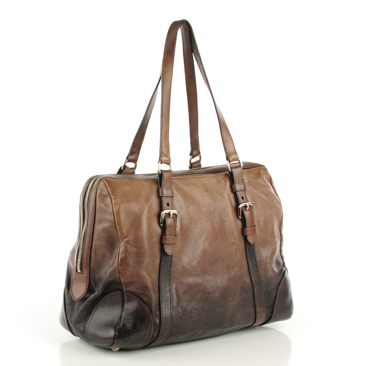 Prada Glace Calf Shoulder Bag Ardesia Fumo 5 of 11