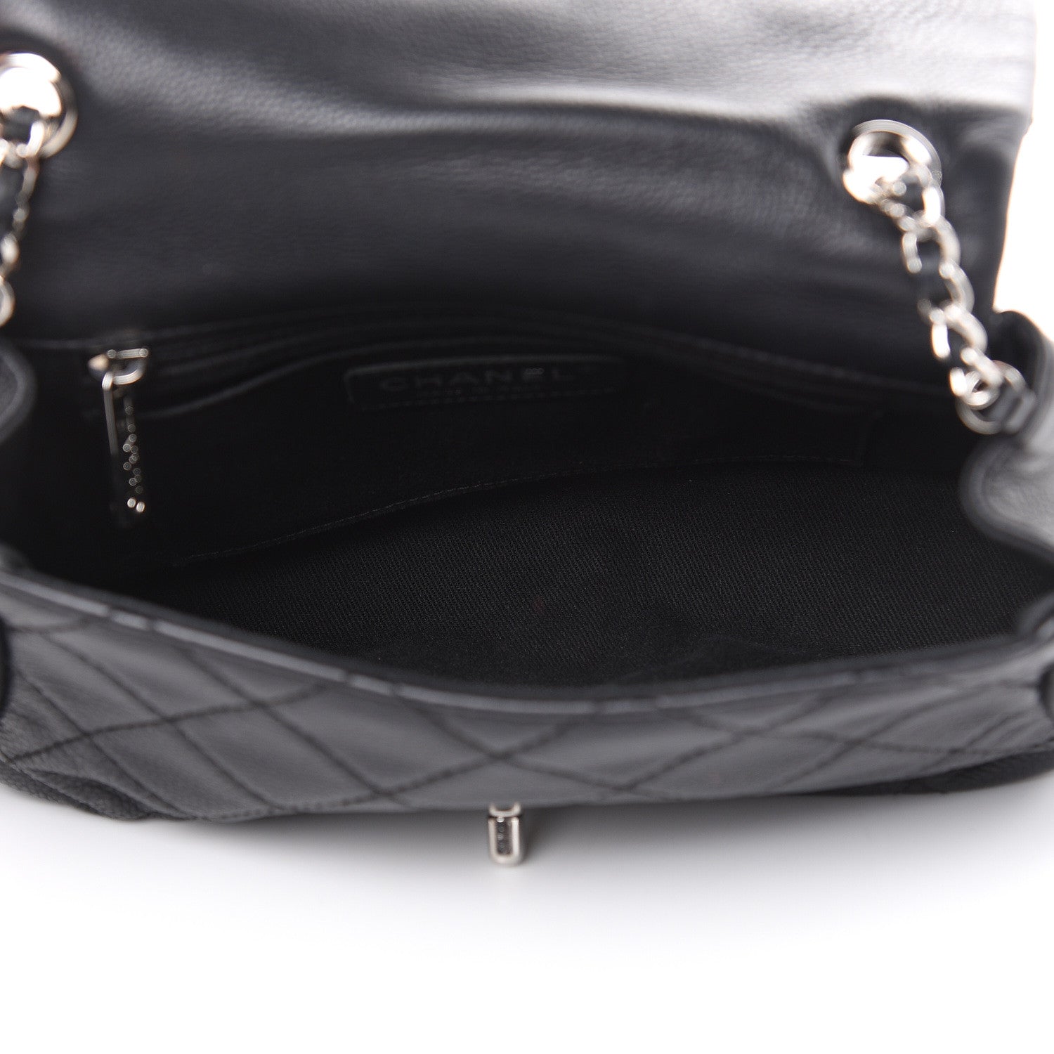 Chanel Grained Calfskin Single Flap Black 5 of 18