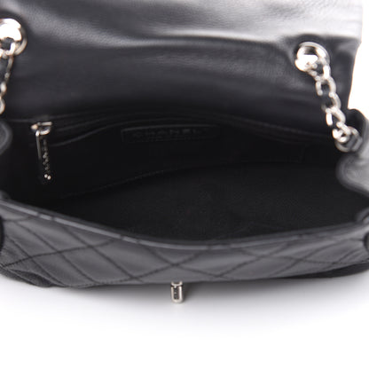 Chanel Grained Calfskin Single Flap Black 5 of 18
