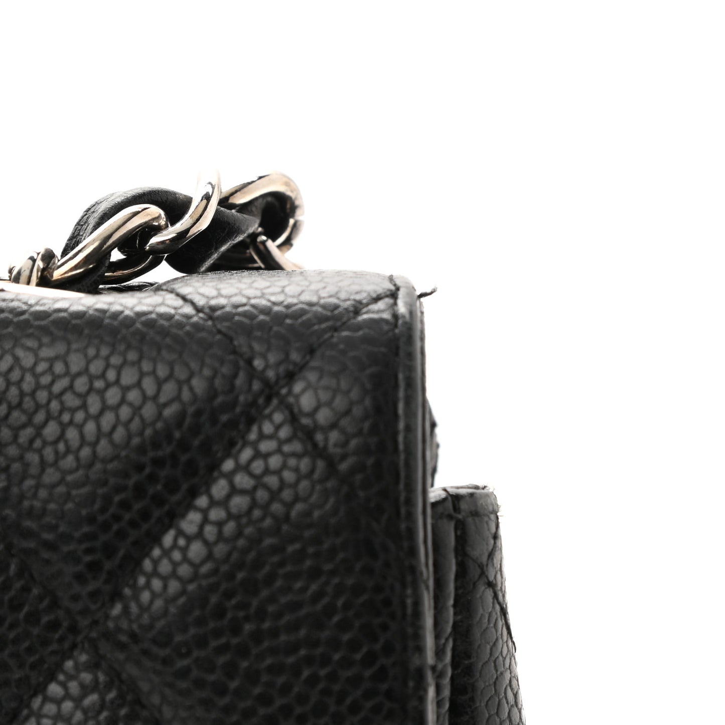 Caviar Quilted Jumbo Single Flap Black