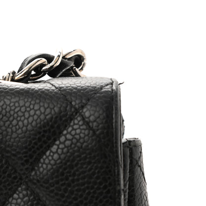 Chanel Caviar Quilted Jumbo Single Flap Black 13 of 14